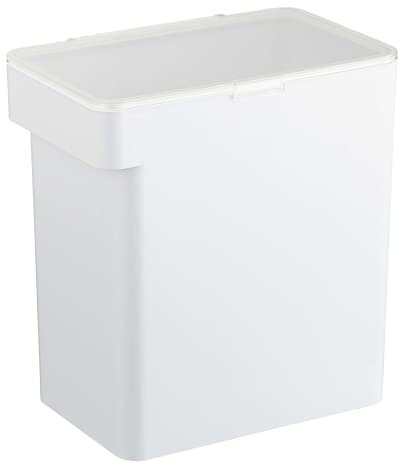 YAMAZAKI Home Tower Airtight Pet Food Storage Container - Cat And Dog Food Holder Bin With Transparent Lid And Handle - Large - Polypropylene - 15 Lbs., 3.2 Gallons, 12 Quarts