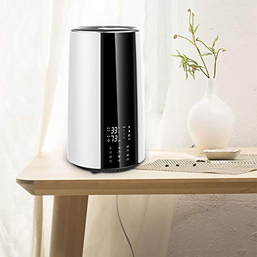 Humidifier Home Silent Smart Bedroom Pregnant Women and Babies 3L Large Capacity Large Fog Volume Floor-standing Office Small Size Suitable for Nose Eyes and Skin (White smart) Humidifiers