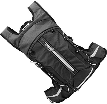 Atyhao Leichte Fahrradrucksäcke, Wasserdichter Outdoor-Rucksack, Wassersack-Haltegurt, Festes Elastisches Band, Reflektierender Nachtstreifen für Outdoor-Aktivitäten (Schwarz)