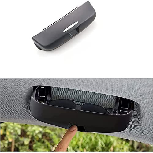 OKUYAN Auto Brillenetui Sonnenbrillenhalter Für BMW 5-Series E60 E61 2003-2010, ABS Brillenhalter Glasses Case Holder Aufbewahrungsbox Organizer Innenraum ZubehöR,C/Black
