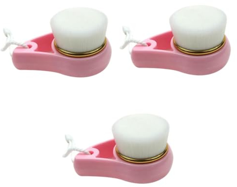 MAGICLULU 3st Werkzeuge Zur Gesichtspflege Gesichtsreinigungsbürste Handschrubber Gesichtswaschbürste Gesichtsreiniger Körper Porenwäscher Gesichts- Mitesserbürste Tragbar Rosa