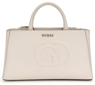 GUESS Eco Mietta Small Society Satchel Stone