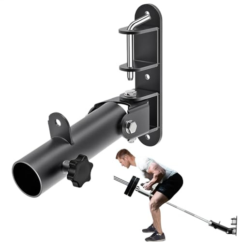 T-Bar-Reihenaufsatz, Langhantel-Basis-Befestigung, Wandhalterung, robuste Hantelablage, Trainingsgerät für Kreuzheben, Kniebeugen, T-Stange