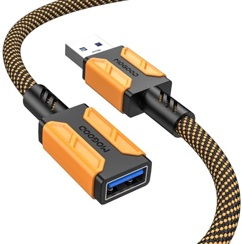 MOGOOD USB 3.0 Extension Cable 3M | 5Gbps High Speed Data Transmission Type A Male to Female Data Cable Compatible with PC Laptops Tablets MacBook
