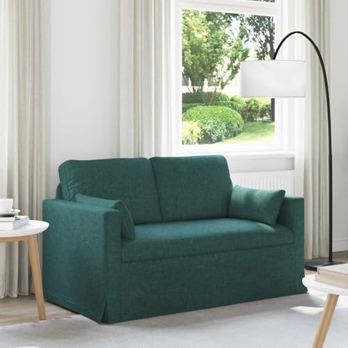 Ziaphsol mörkgrönt tyg hörnsoffa 139 x 78 x 80 cm med sovfunktion och sänglåda moderna loungemöbler för vardagsrum och kontor