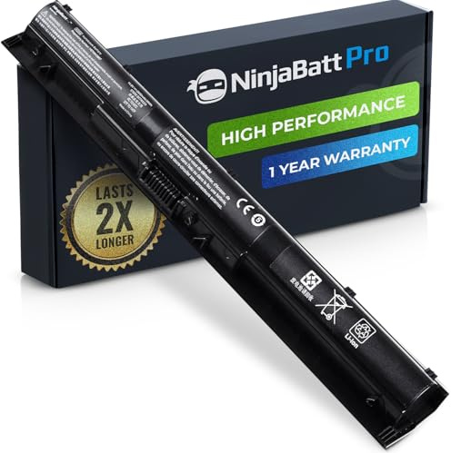 NinjaBatt Akku für HP K104 KI04 800049-001 800050-001 15-AB150SA AB254SA | Passt zu HSTNN-LB6R HSTNN-LB6S 800010-421 800009-421 800049-005 AB271SA – 4 Zellen 2770mAh 41Wh Samsung Zellen
