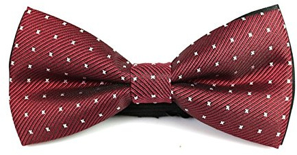 BomGuard Herren Fliege gepunktet mit Blumenmuster – Vorgebunden & verstellbar – Elegante Anzugschleife für Hochzeit & Business