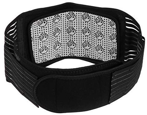 Supvox Magnetische Therapie Stützgürtel Mit Einstellbarem Hüftgurt Beheiztes Rückenstützpolster Für Lendenwirbelsäulenmassage Und Schmerzlinderung Bei Rückenschmerzen Größe M