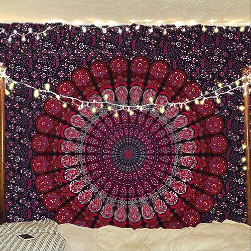Bless International-Organic-Cotton-Purple-Pink-Handmade-Mandala-Tapestry