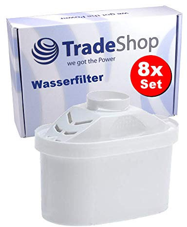 8 cartucce filtranti di ricambio per caraffa filtrante Brita Mavea 1001122 Brita Maxtra+ Aluna Cool Marella Mavea Maxtra