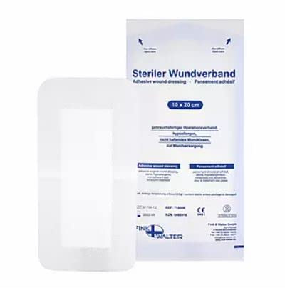 WUNDVERBAND steril 10x20 cm 50 Stück
