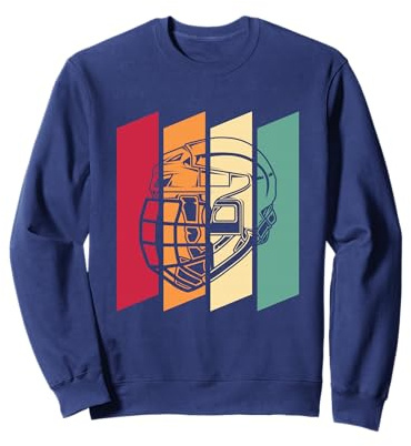Retro Vintage Jersey Ice Hockey Helmet Ice Hockey Goalkeeper Sweatshirt