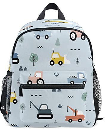 Sac à dos Taxi pour École Maternelle - Pour Fille et Garçon, Multicolore, Taille unique - Daypack de Voyage