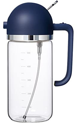 Uposao Bottiglia Spray Da Cucina 500ml Dispenser Per Spruzzatore Di D'oliva Olio Bottiglie Di Olio Di Vetro Per Cucinare, Grigliare, Insalata, Al Forno