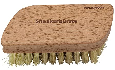 WALDKRAFT Sneaker-Bürste Blackforest - Hochwertige Schuhbürste aus Buchenholz - Schonende Naturborsten und Fibre-Borsten (Nuturborste/Fibre, 1 Bürste)