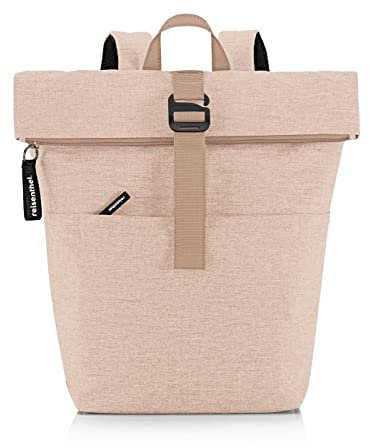 reisenthel rolltop backpack - urbaner und stylischer Rucksack, modernes Design, geräumiger Rucksack für Freizeit, Arbeitsweg und City-Trip, Couleur:twist coffee
