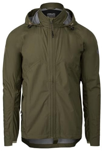 AGU Giacca Compact Rain Venture Unisex Verde Militare