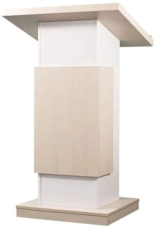 ASSICON Schräges Podium Bodenstehende Podien, Empfangstheke, tragbares Podium mit feststellbaren Rädern, mobiler Büro-Podiumstisch für Kirchen, Konferenzen, Reden Bodenstehendes Podium