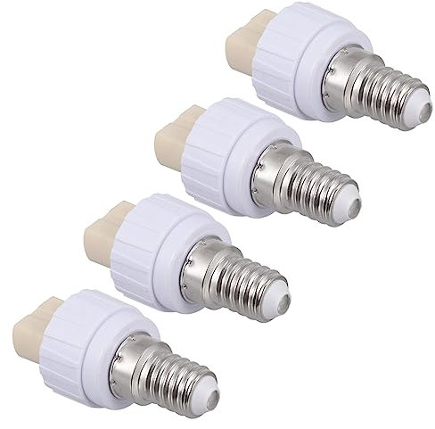 Homoyoyo 4 Stück Lampenfassungsadapter E14 Zu G9 Keramik Konverter Lampensockel Ersatz Kompatibel Für Tischleuchte Deckenlampe Bajonettlampe Langlebig Und Kompakt