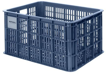 Basil - Fahrradkiste groß - 40 Liter - blau
