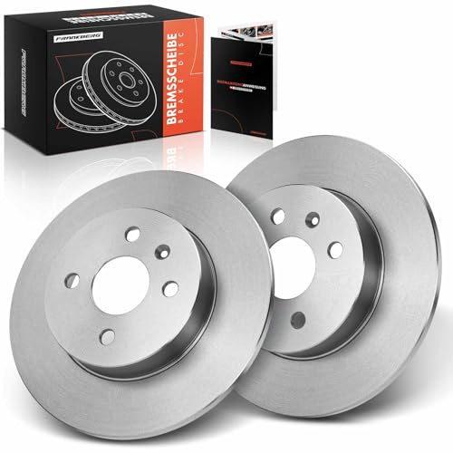Frankberg Bremsscheibensatz inkl. 2x Bremsscheiben Hinten Voll Ø264mm | Kompatibel mit Astra H Twintop A04 Corsa C Kasten/Schrägheck X01 Corsa C X01 Replace# 569116
