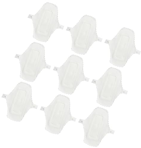 MOLUCKFU Waterproof Menstrual Cloth Pads Reusable Washable Panty Liners Soft Breathable Sanitary Towels for Women Daily Travel Use 7.1X5.1 Inch