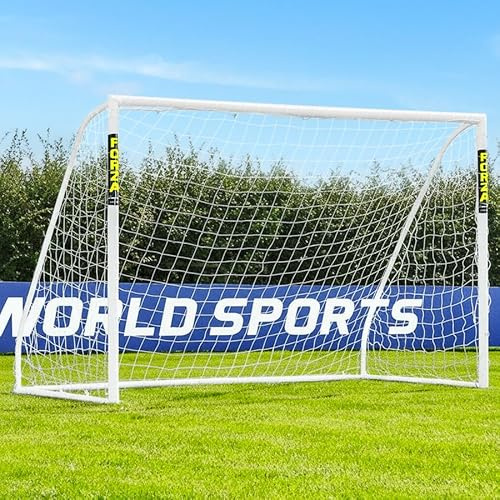 FORZA Match Fußballtor [6 Größen] | Wetterfestes PVC-Fußballtor für Garten & Training | Robustes Gartentor mit optionaler Zielfolie