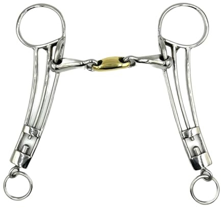 ES0115 Islandkandare Gebiss Doppelt Gebrochen Kupfer Edelstahl 14mm, 11.5cm | Equine Smile Pferd Pony Maulschonend Reitsport Isländer Islandpferd Ausbildungsgebiss Speichelfluss Kandare Dressur