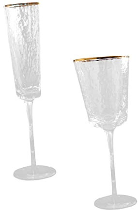 Garneck 2pezzi Bicchiere Da Vino in Vetro Calice Da Vino Articoli Per Feste Uso Interno Ed Esterno