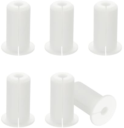 PATIKIL Wall Grommets for Cables 3/4, 6 Pcs Cable Routing Kit Silicone Hole Grommet Feed Through Bushing for Ethernet Accessories with 0.3 (7.5mm) Hole, White