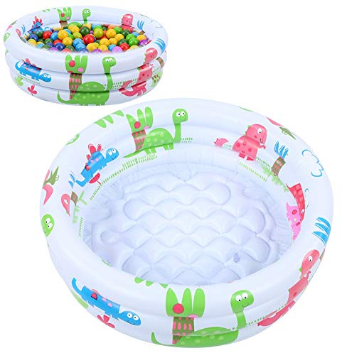 BigKing Piscina Gonfiabile da Rotonda, Piscina 3 Anelli da 60cm, Piscinetta per Bambini, Piscinetta in PVC Durevole 3 Camera d'aria Individuali, per Giochi per Feste in Piscina All'aperto