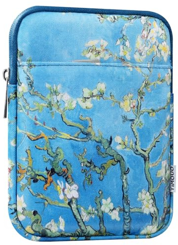 TiMOVO 6-7 Custodia per Nuovo Kindle Paperwhite/Colorsoft Signature Edition, Custodia Protettiva Sacchetto per Kindle E-Reader/Oasis e Dispositivi Kobo, Fiore di Albicocco