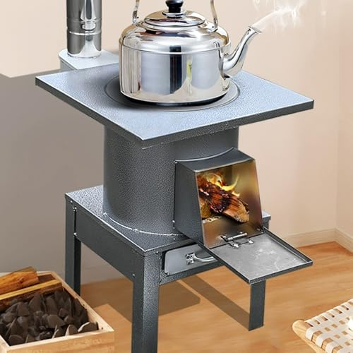Camping Holzofen, Outdoor Holzofen for Drinnen, Heizen und Kochen, Eisfischen, Jagen