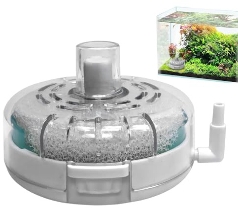Générique Filter für kleines Aquarium, Filter für kleine Fischbecken – Sauerstoffpumpe mit fortschrittlichem Filtersystem für Terrarium und Wasserzucht