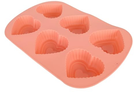 Stampo in silicone a forma di cuore durevole antiaderente per budino al cioccolato, produzione di sapone