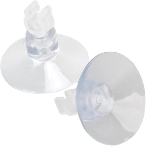 Aquarium Saugnapf Clips Aquarium Saugnapf Halter TransparentAirline Schläuche Transparent Luftschlauch Halter Klammer Zubehör für Fisch Tank Belüftung Setup