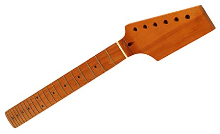 aqxreight E-Gitarrenhals aus Ahorn-Palisander, Einzigartiges Halbes Design für die Individuelle Anpassung von ST-E-Gitarren (GS70)