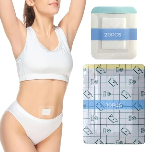 ITCGOB 30 Unidades Apósitos Adhesivos Impermeables de PU, Parches Transparentes con Compresa Absorbente para Ducha y Natación, Segunda Piel para Protección de Tatuajes y Heridas, 2 Tamaños