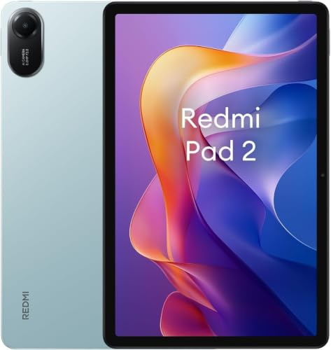 XIAOMI Redmi Pad 2, Tableta, WiFi 4 + 256 GB, 11 Pulgadas, 2,5 K, Pantalla Crystal Clear Advanced Helio G100-Ultra Masiva, batería de 9000 mAh, versión WiFi (Mint Green)