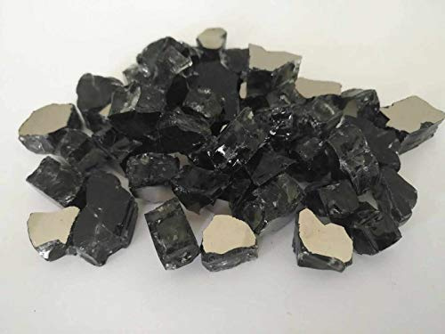 Feuerglas, schwarz reflektierend (für innen und außen zugelassen) (5)