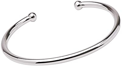 Treasure Bay Armreif für Herren und Damen, massives 925er-Sterlingsilber, Drehmoment-Armreif, Einheitsgröße, Silber