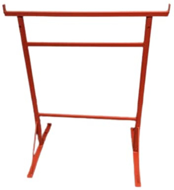 Builders Trestle Size NO.3, Adjust from 1.0m - 1.8m (Trestle Band Stands) SWL 400kg Made in The UK - Powder Coated Orange for Hard-Wearing Finish. Ideal for Builders.