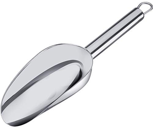 Westmark Pala para hornear/pesar/llenar, Capacidad de llenado: 50 ml (aprox. 75 g de harina), Acero inoxidable, Halia, Plateado, 91022270