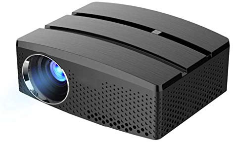 LIUXIUER Mini Projecteur WiFi Portable Pris en Charge 1080P, Vidéoprojecteur Bluetooth Projecteur LED 1200 Lumens Prise en Charge du Cinéma Maison USB VGA HDMI AV TV (Noir)