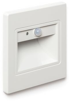 LEDKIA LIGHTING LED Wandeinbauleuchte 1.5 W mit PIR- und Dämmerungssensor Bark Weiß 4000K Neutralweiß
