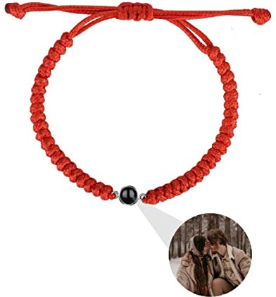 Personalisiertes Foto Projektion Armband Einstellbar Kreis-Bild-Armband Ich liebe dich Armband 100 Sprachen Geburtstag Weihnachten Denkmal der Liebe Geschenke Für Damen