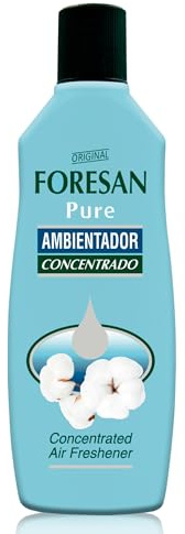 FORESAN - Ambientador Concentrado Pure, 125 ml, Aroma a Ropa Limpia, Ambientador Líquido para el Hogar, Elimina los Malos Olores