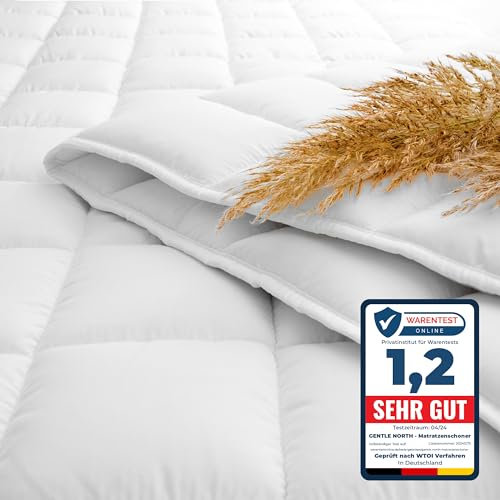 Besonders weicher Matratzenschoner 90x200cm - Matratzenauflage für Matratzen bis 30cm - Bei 60°C waschbar & Öko-Tex für mehr Hygiene im Bett - Unterbett als Schutz für Boxspringbett & Topper