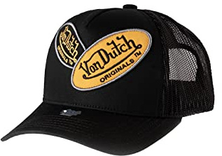 Von Dutch Trucker Cap Russel Black Schwarz, Size:OneSize