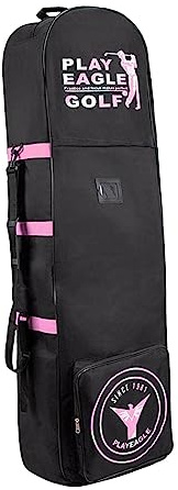 rockible Golf Reisetasche für Fluggesellschaften, Golf Reisehülle, Tragegriff, Aufbewahrungstasche, Golfschläger Gepäcktasche mit Rollen für Training, Golfschl